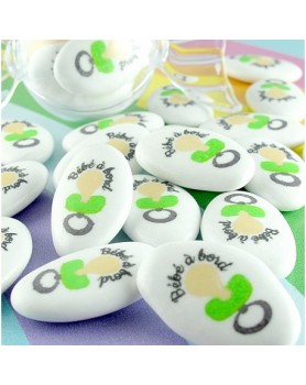 dessin Baptême Naissance "tétine"