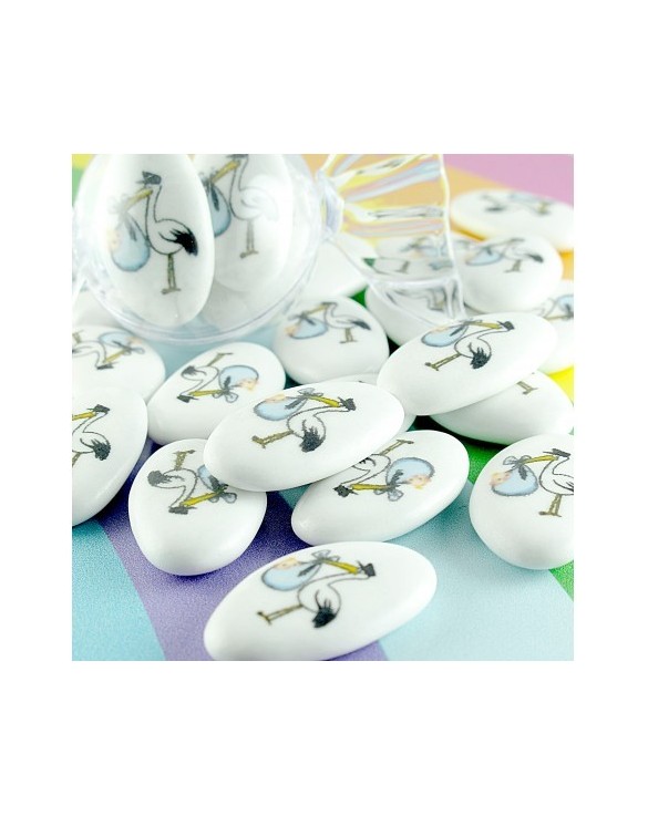 Dessin Baptême Naissance "cigogne"