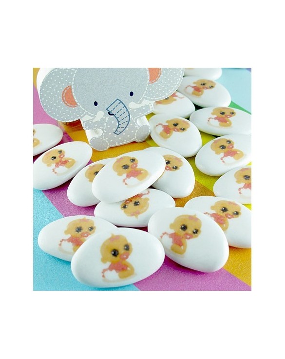 Dessin Baptême Naissance "Bébé Fille"