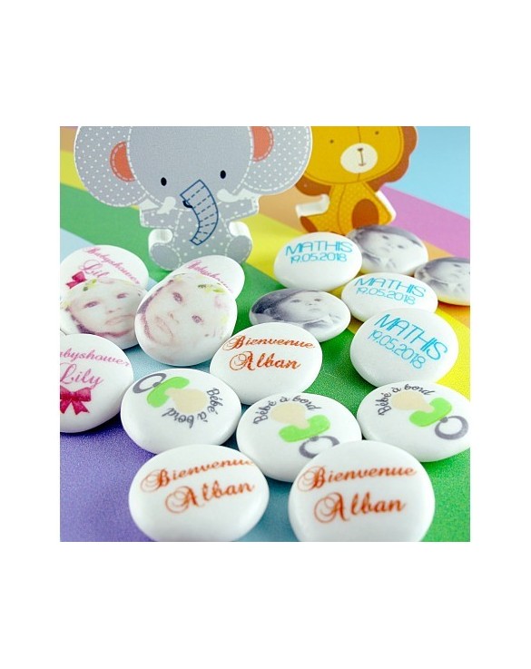 Palets Chocolat Baptême Personnalisés Photo-Texte