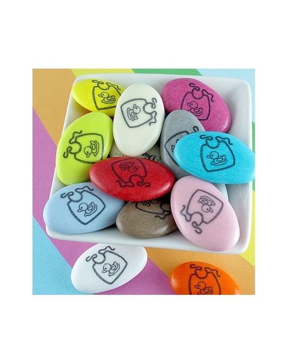 Dessin Baptême Naissance "Bavoir"