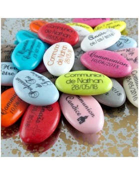 Dragées Communion Chocolat personnalisées texte