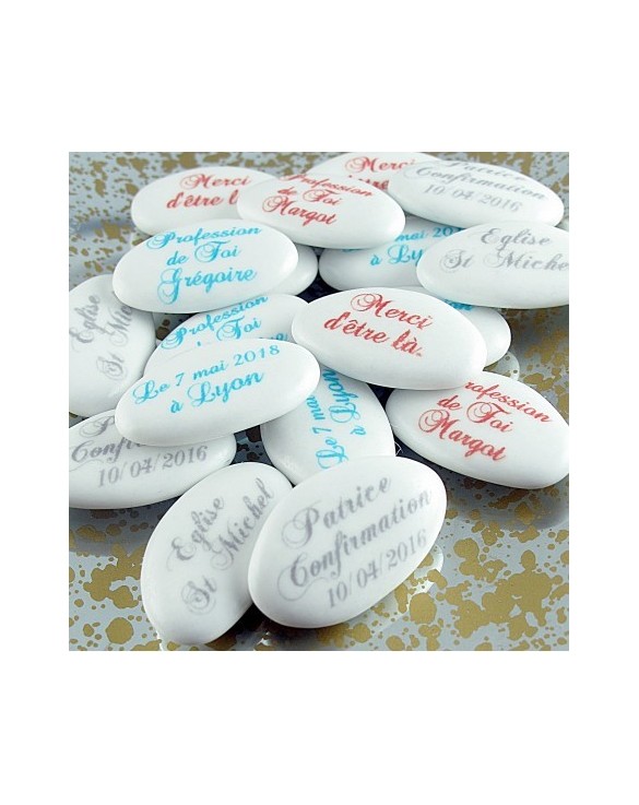 Dragées Communion chocolat Personnalisées TEXTE TEXTE