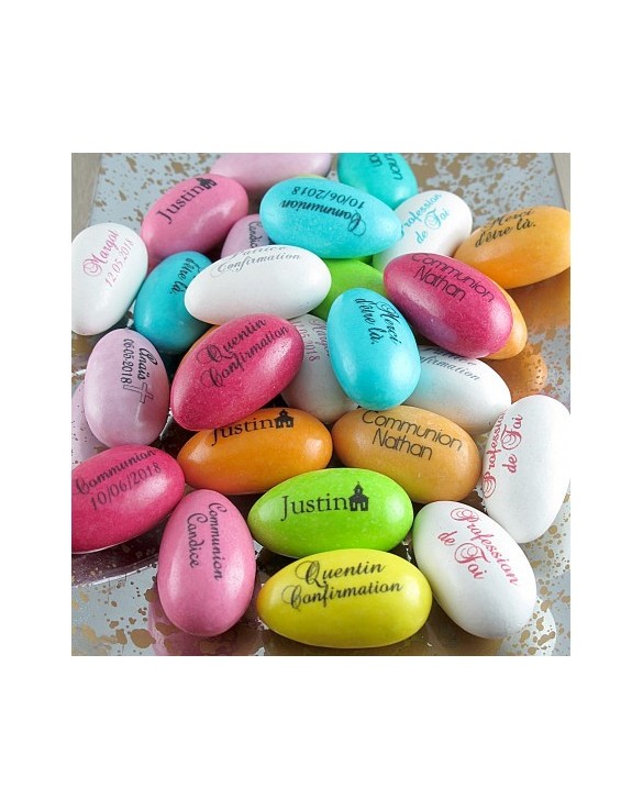 Caramels personnalisés COMMUNION TEXTE
