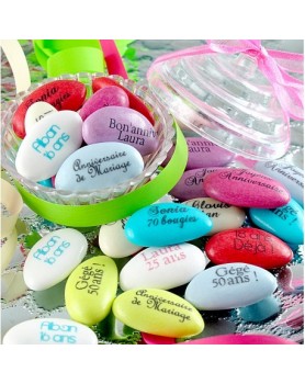 Dragées Anniversaire Personnalisées Amandes
