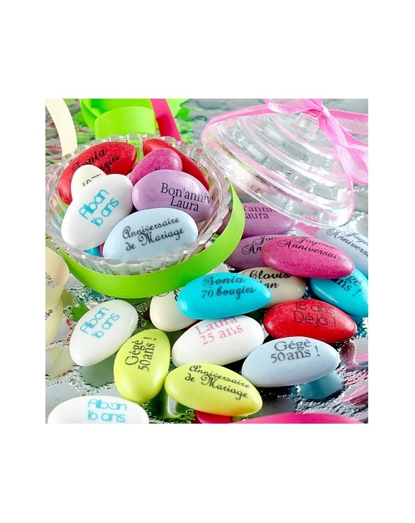 Dragées Anniversaire Personnalisées Amandes