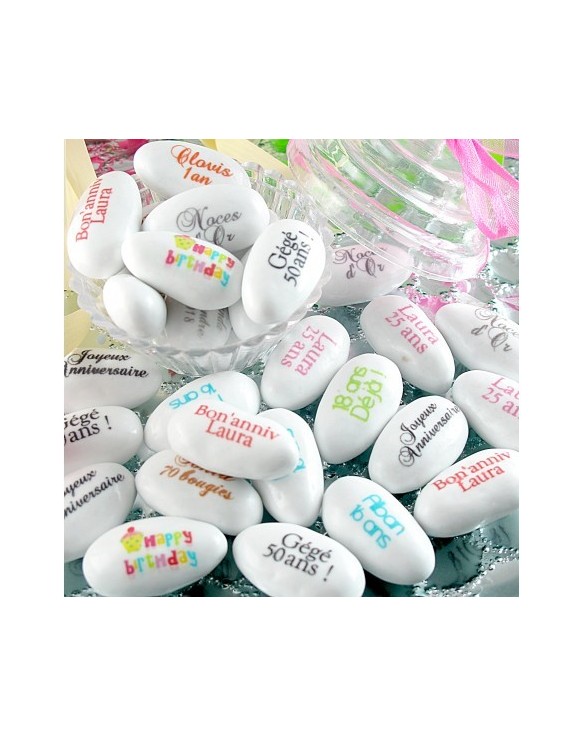 GUIMAUVES ANNIVERSAIRE PERSONNALISEES