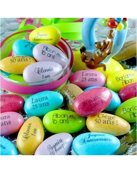 Caramels personnalisés Anniversaire TEXTE