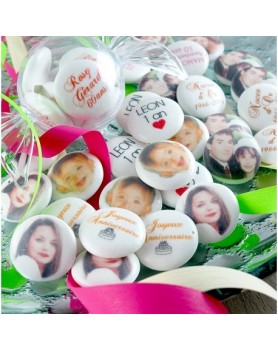 Palets Anniversaire chocolat Personnalisés PHOTO/TEXTE