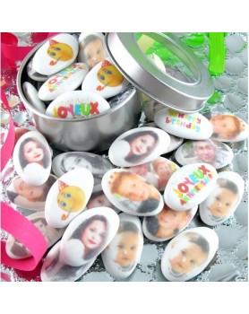 Dragées Anniversaire Chocolat Personnalisées Photo