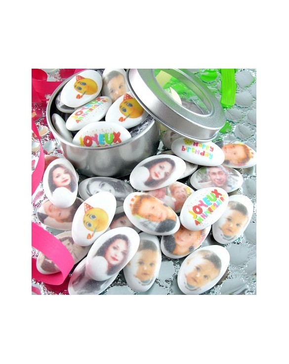 Dragées Anniversaire Chocolat Personnalisées Photo