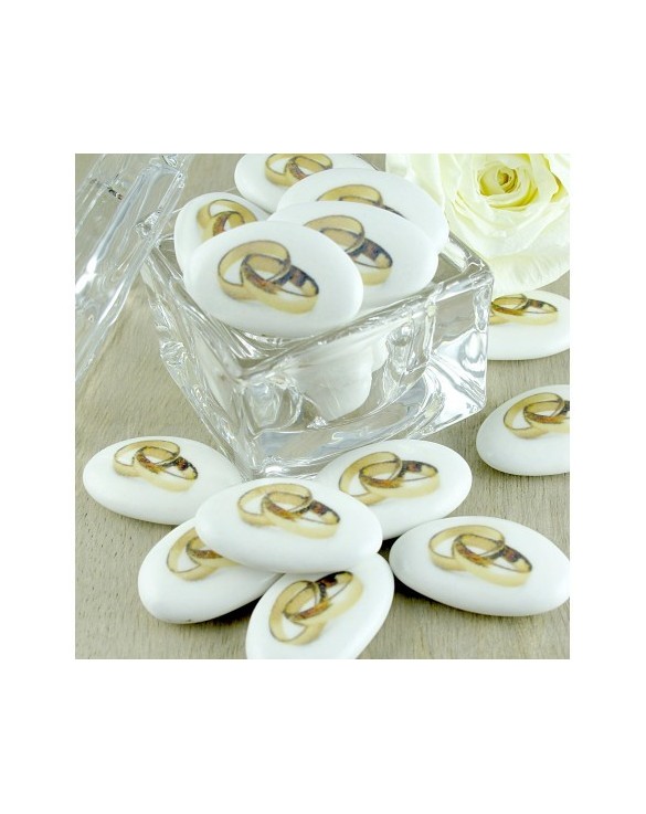 Dragées Mariage "Alliances Couleur"