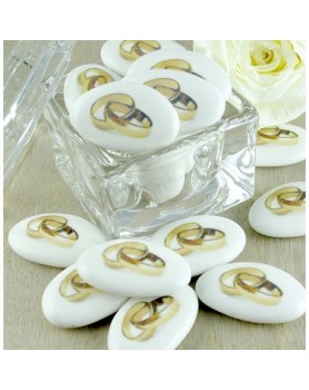 Dragées Mariage "Alliances Couleur"