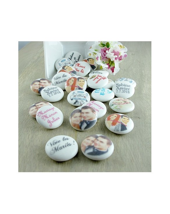 Palets Chocolat Mariage Personnalisés Photo-Texte