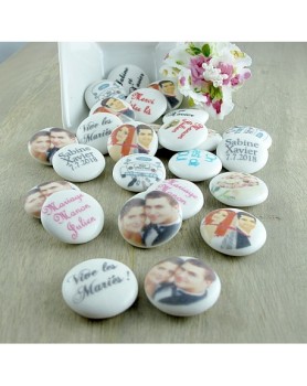 Palets Chocolat Mariage Personnalisés Photo-Texte