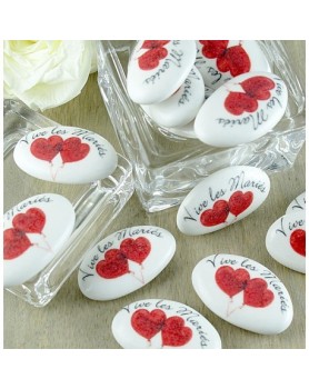 Dragées Mariage "Ballons coeurs"