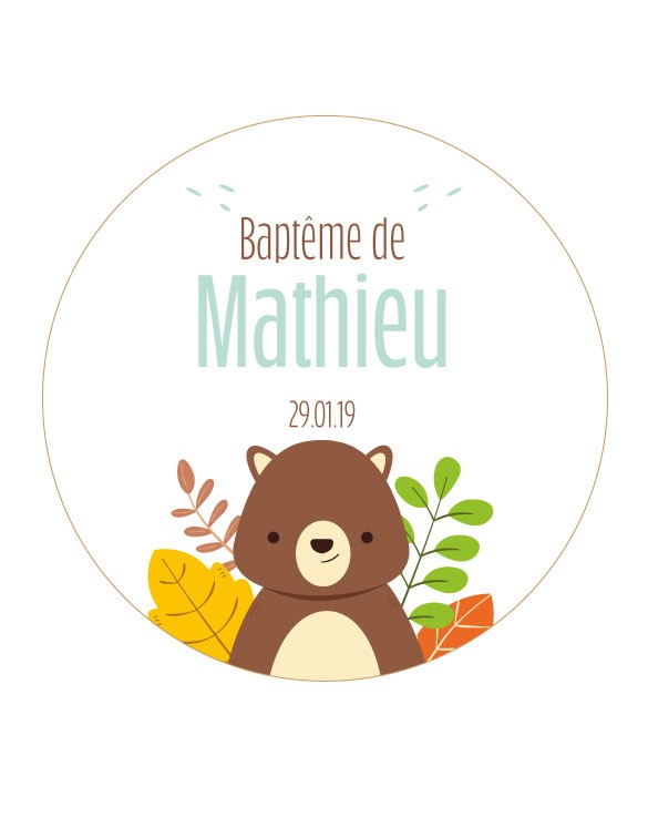 Stickers Baptême 5