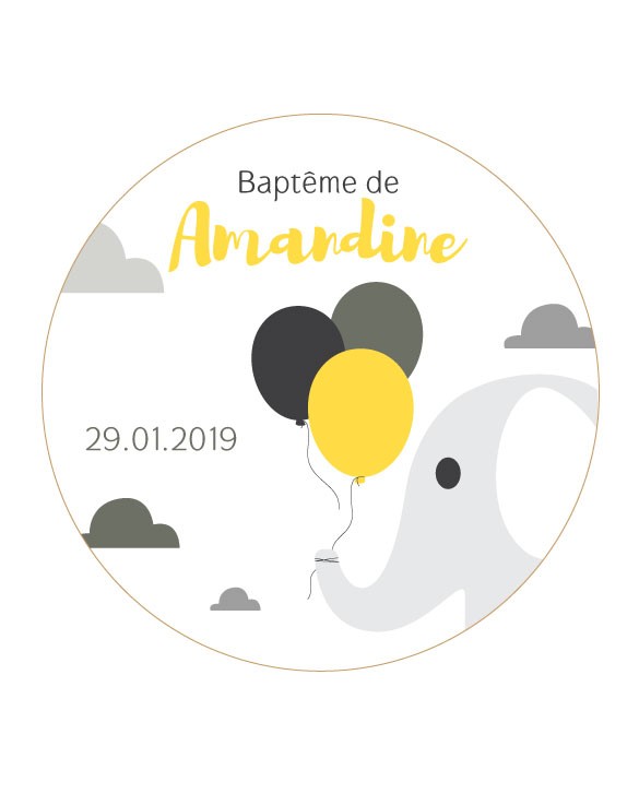 copy of Stickers Baptême 4