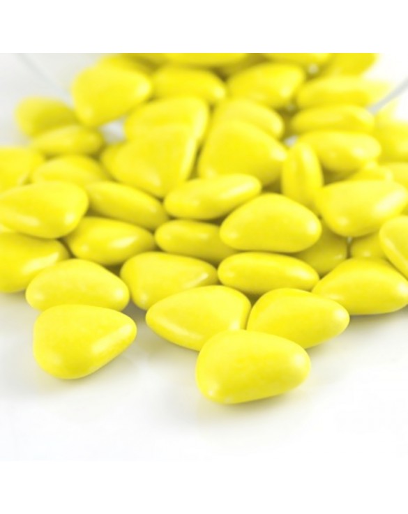 Mini coeurs chocolat 70 % Jaune Poussin