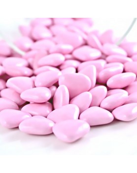Mini coeurs chocolat 70 % Rose