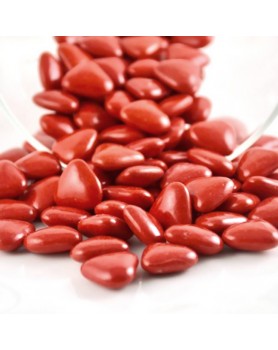 Mini coeurs chocolat 70 % Rouge