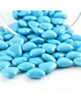 Mini coeurs chocolat 70 % Turquoise