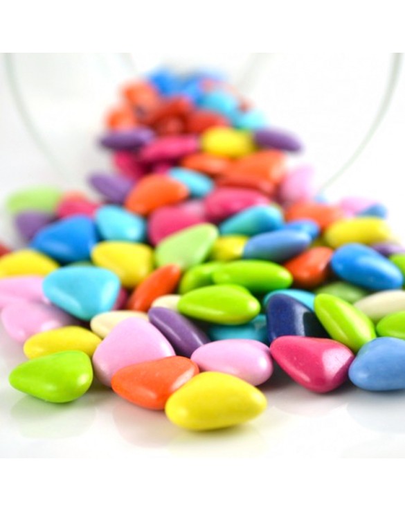 Mini coeur chocolat 70 % Multicolore