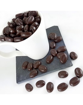 Grains de chocolat au café