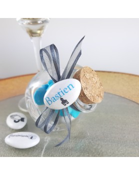 Ruban voile organdi Gris