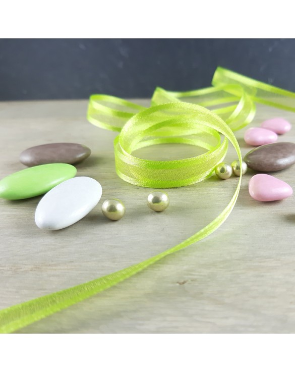 Ruban voile organdi Anis