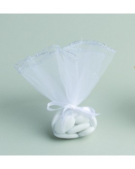 10 TULLES BORD ARGENT