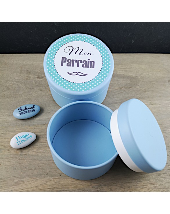 Boite Métal Bleu ciel