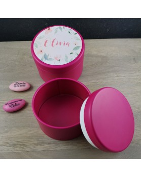 Boite Métal Fushia