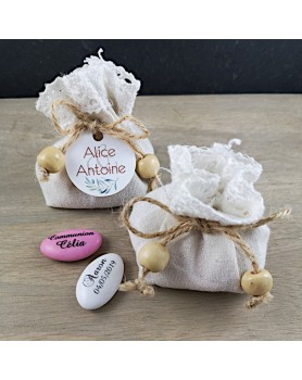 5 Bourses coton et dentelle