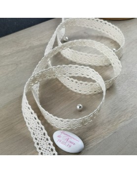 Ruban Dentelle Ecru