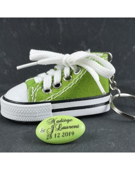 Porte clés Basket Verte à dragée