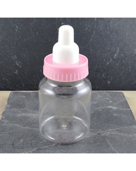 2 Biberons transparents Roses