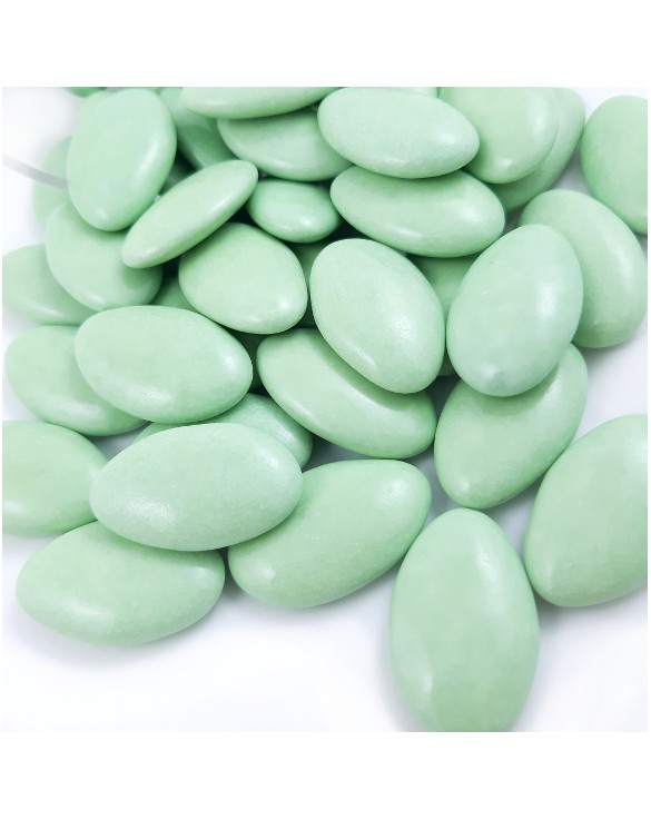 Dragées chocolat vert amande