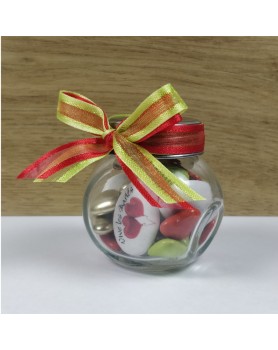 Mini bonbonnière couvercle métal